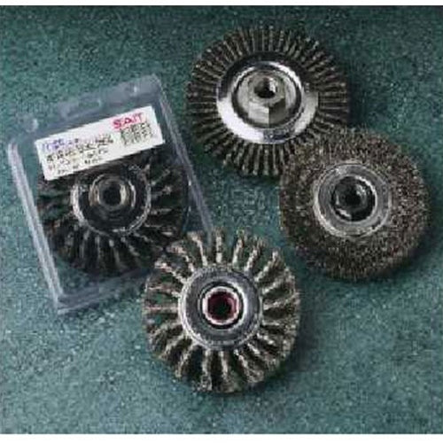 Sait 06450 4 X .014 Crimp Wire Wheel For Small Grinders 5/8 - 11 - Ace Tool Group - Sait