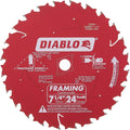 Diablo Tools D0724Vpx Diablo Tools 7-1/4 In. X 24T Saw Blade - Ace Tool Group - Diablo
