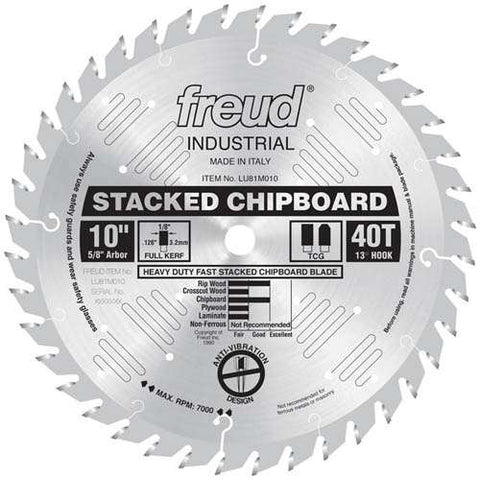 Freud Tools 10" Heavy Duty Stacked Chipboard Blade - Ace Tool Group - Freud