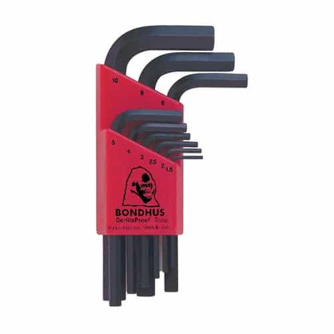 Bondhus 12299 Hex L-Wrench 1.5-10Mm, 9 Tools Hlx9Ms - Ace Tool Group - Bondhus