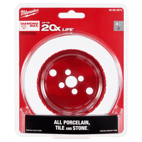 Milwaukee 49-56-5674  3-1/4" Diamond Max Hole Saw - Ace Tool Group - Milwaukee