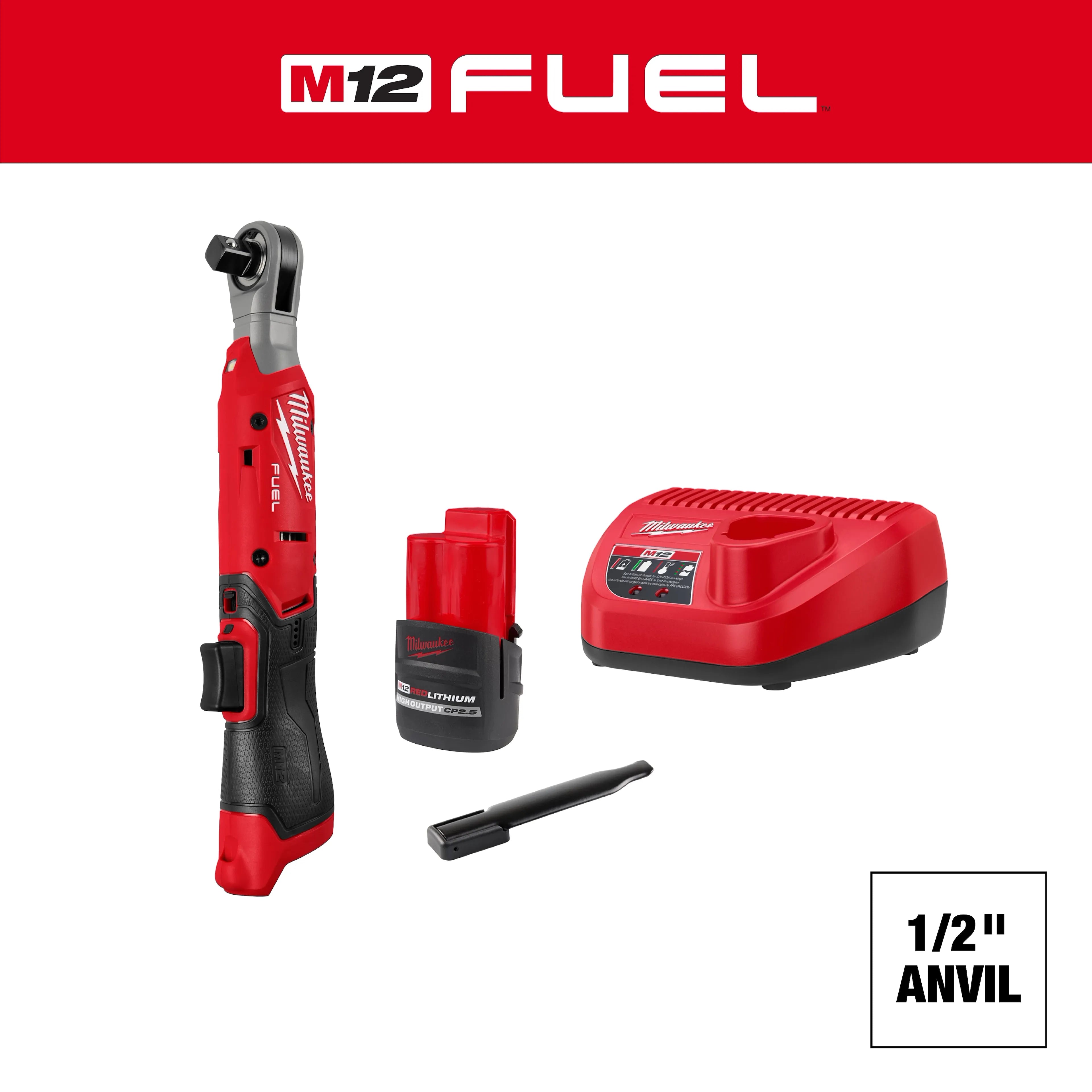 Milwaukee 3054-21 M12 FUEL™ 1/2" Ratchet Kit