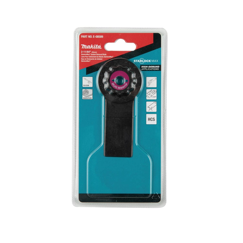 Makita E-08589 StarlockMax Oscillating Multi-Tool High Carbon Steel Sealant Removal and Joint Cutter Blade - Ace Tool Group - Makita