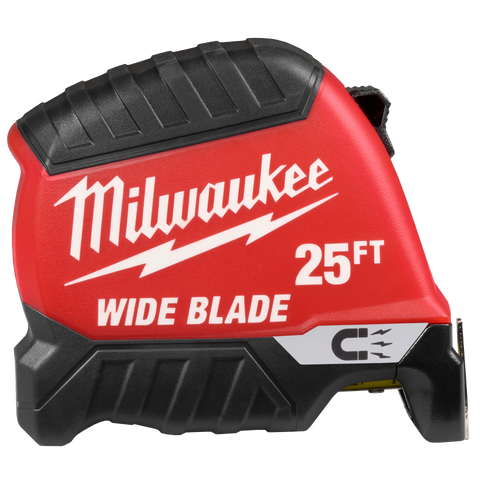 Milwaukee 48-22-1225M 25ft Wide Blade Magnetic Tape Measure 6 Pack - Ace Tool Group - Milwaukee