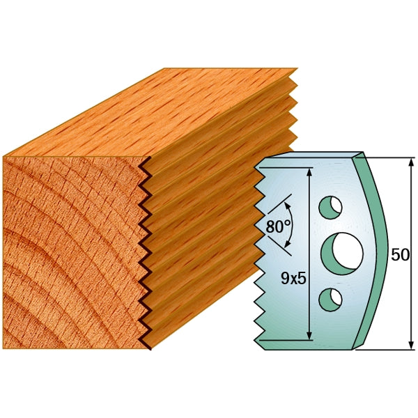CMT 690.524 Pair of Profiled Knives for Shaper Cutters - Ace Tool Group - CMT