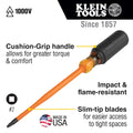 Klein 6944INS Insulated Screwdriver, Num 2 SQ, 4 in. - Ace Tool Group - Klein