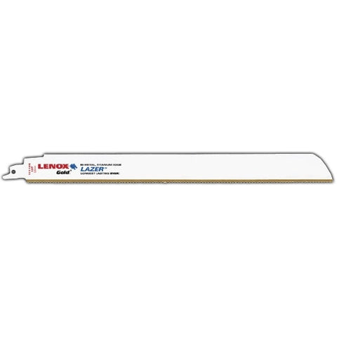 Lenox Gold Power Arc Reciprocating Saw Blade For Thick Metal Cutting 12-Inch 10 Tpi 5-Pack - Ace Tool Group - Lenox