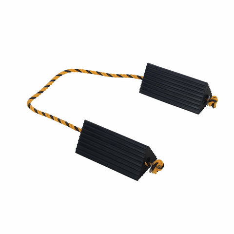 Vestil AC-13 Rubber Airline Wheel Chock W/Rope 5 X 10 - Ace Tool Group - Vestil