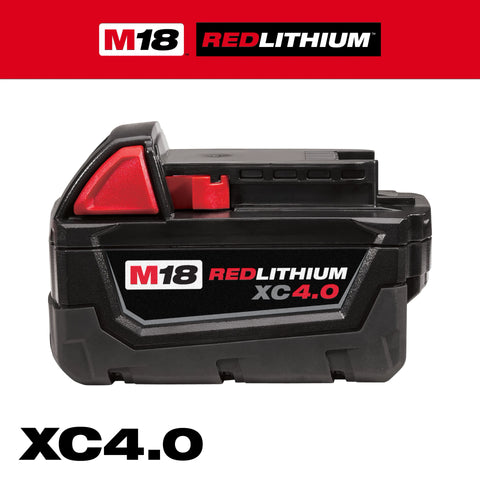 Milwaukee 48-11-1840 M18 REDLITHIUM XC4.0 EXTENDED CAPACITY BATTERY PACK