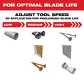 Milwaukee 49-25-1502 Milwaukee OPEN-LOK 1-3/8" TITANIUM ENHANCED CARBIDE TEETH METAL BLADE 2PK - Ace Tool Group - Milwaukee