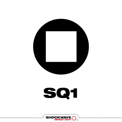 Milwaukee 48-32-4575 SHOCKWAVE 3.5 in. SQ1 Impact Driver Bits 6PK