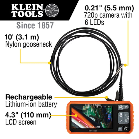 Klein ET17 Utility Borescope - Ace Tool Group - Ace Tool Group