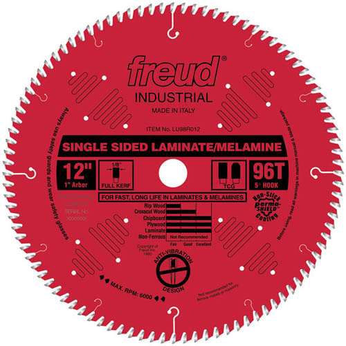Freud Tools 12" Single Sided Laminate/Melamine Blade - Ace Tool Group - Freud