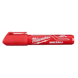 Milwaukee 48-22-3256 INKZALL Large Chisel Tip Red Marker 12 Pack - Ace Tool Group - Milwaukee