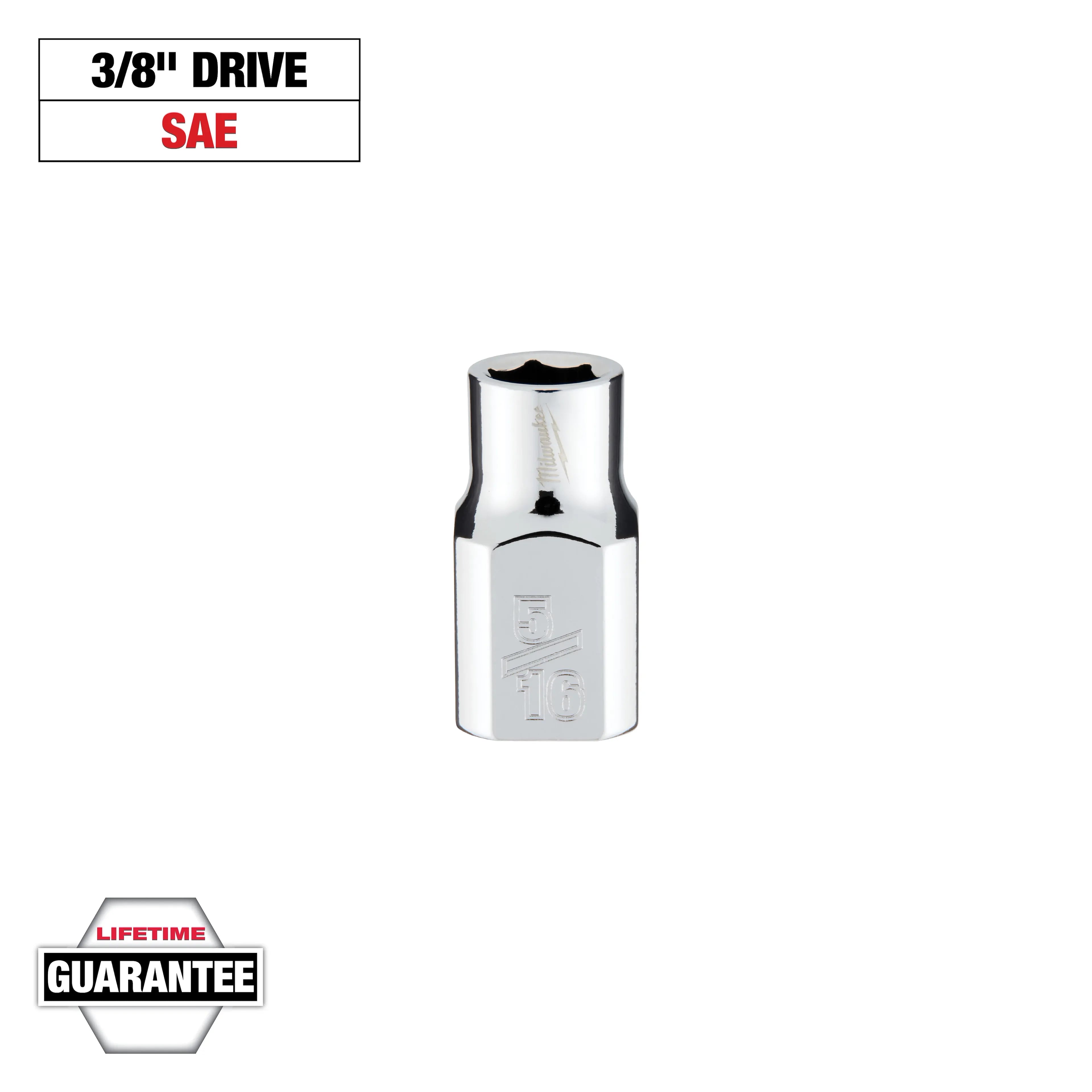 Milwaukee 45-34-9061 3/8 in. Drive 5/16 in. SAE 6-Point Socket - Ace Tool Group - Milwaukee