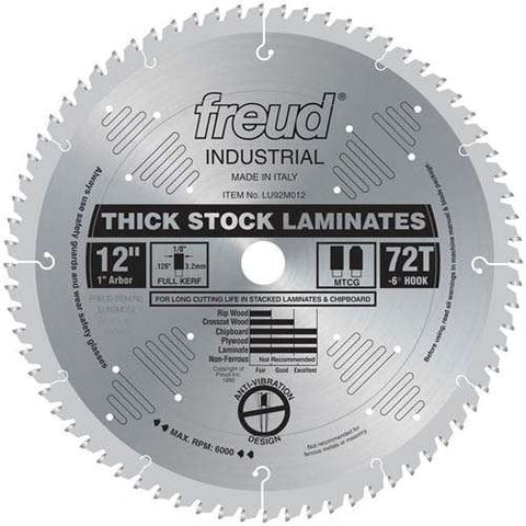 Freud Tools 12" Thick-Stock Laminate Blade - Ace Tool Group - Freud