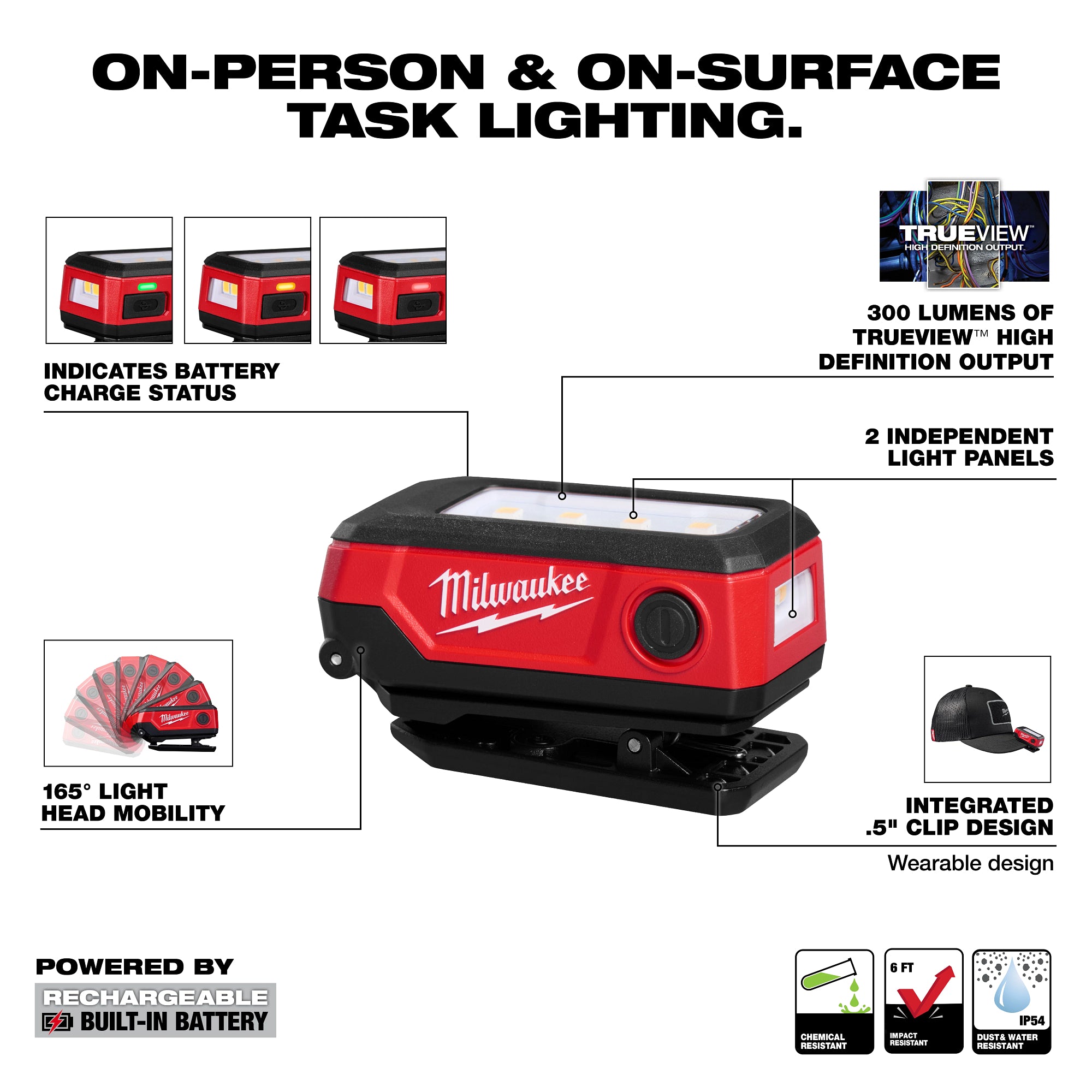 Milwaukee 2014R Milwaukee® Rechargeable Clip Light