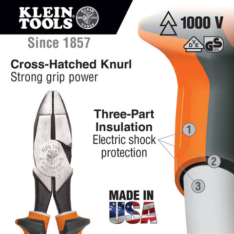 Klein 20009NEEINS Heavy Duty Side Cutting Pliers - Ace Tool Group - Klein