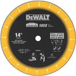 Dewalt Dw8500 14'' X 1'' Diamond Edge Chop Saw Blade - Ace Tool Group - DeWalt