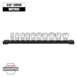 Milwaukee 48-22-9503 3/8" Drive 10pc Socket Set - Metric - Ace Tool Group - Milwaukee