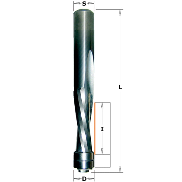 CMT 190.508.11B Solid Carbide Up/Downcut Spiral Flush Trim Bit, 1/2-Inch - Ace Tool Group - CMT