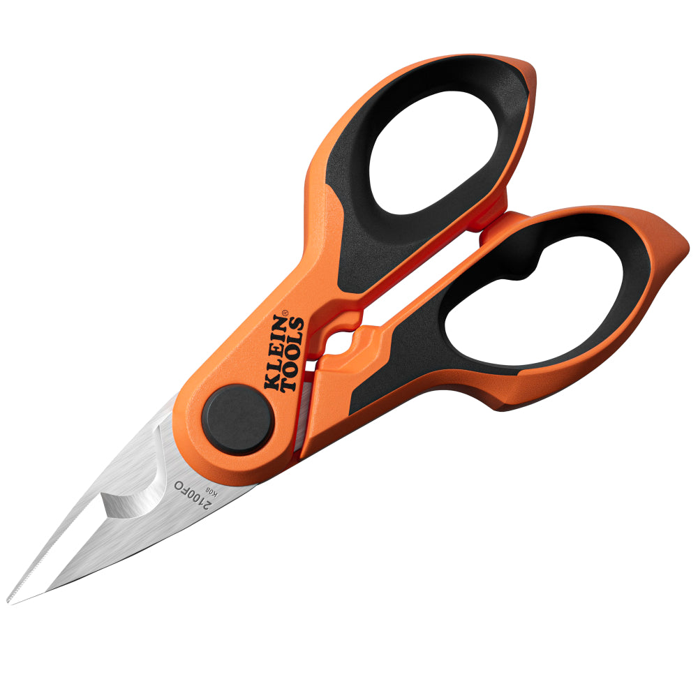 Klein 2100FO Compact Cable Stripping Electrician Scissors, 6-Inch - Ace Tool Group - Klein
