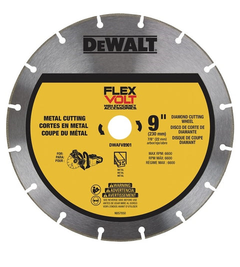 Dewalt Dwafv8901 Flexvolt 9 In. Metal Cutting Diamond Wheel - 10PK - Ace Tool Group - DeWalt