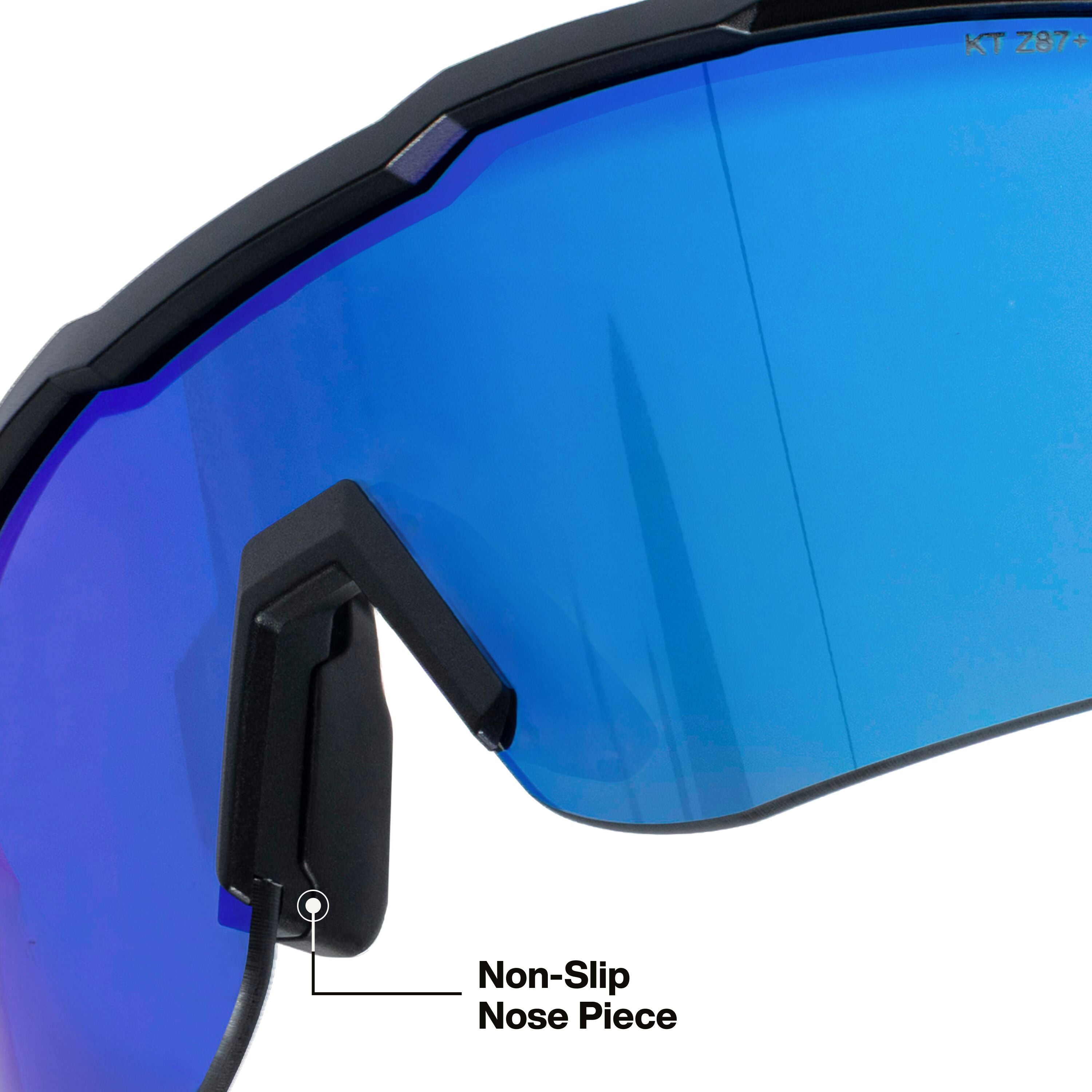 Klein 22102 Mirrored Blade Safety Glasses, Blue Lens