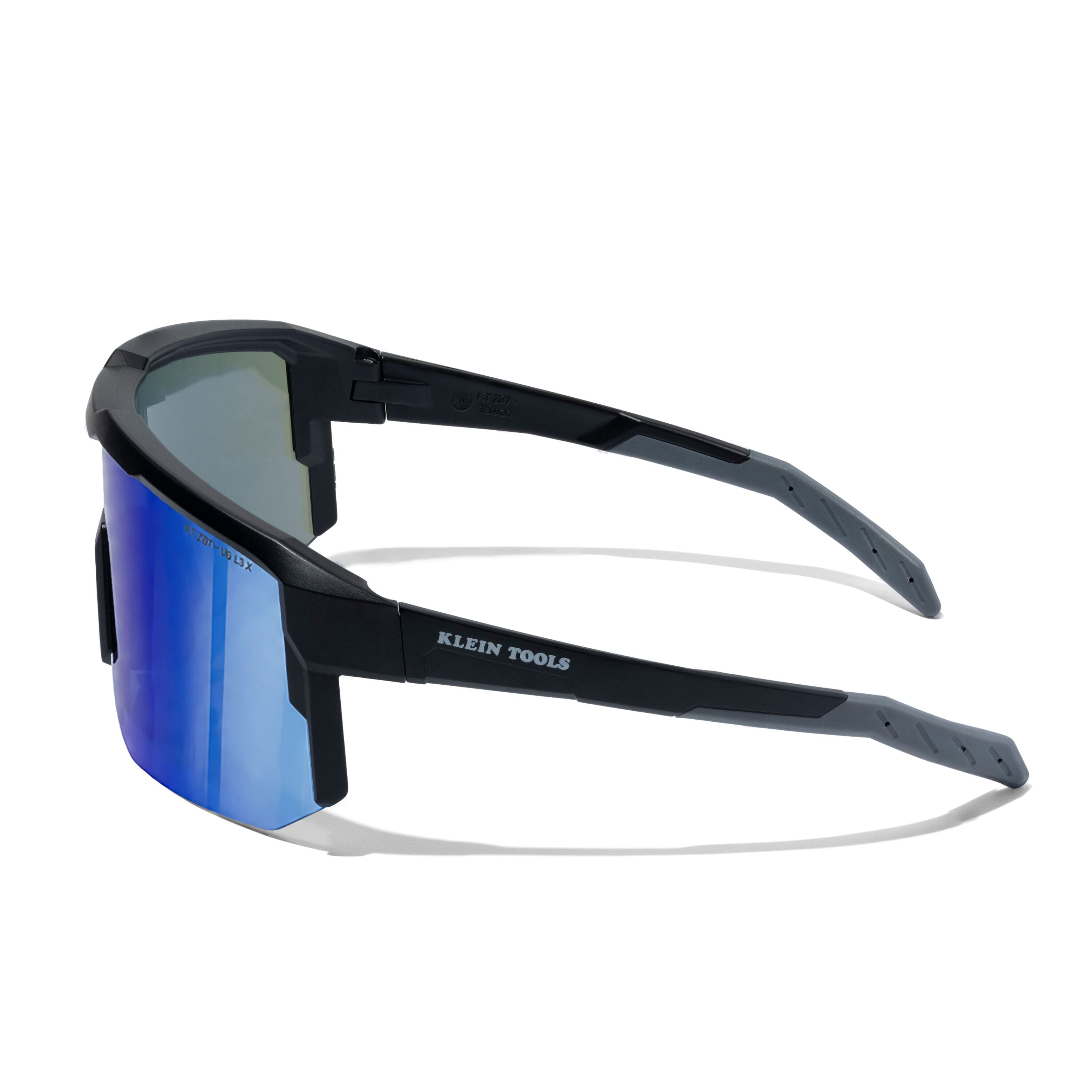 Klein 22102 Mirrored Blade Safety Glasses, Blue Lens
