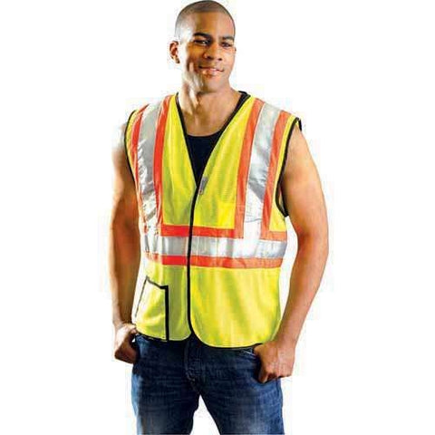 Occunomix LUX-SSCOOL2 Premium Mesh Two-Tone Safety Vest - Ace Tool Group - Occunomix