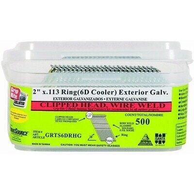 PrimeSource GRS6D Grip Rite Clipped Head Framing Stick Nail - Ace Tool Group - Primesource