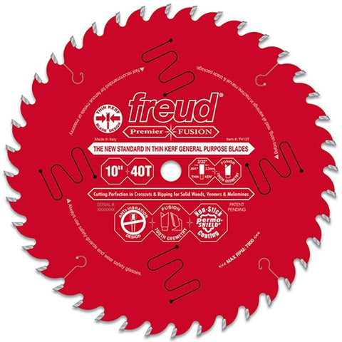 Freud Tools 10" Thin Kerf Next Generation Premier Fusion General Purpose Blade - Ace Tool Group - Freud