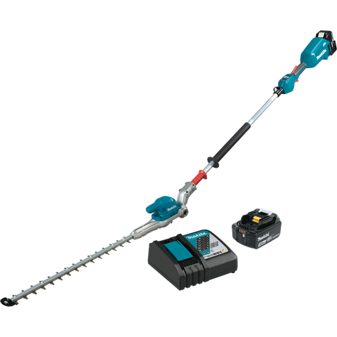 18V LXT Lithium-Ion Brushless Cordless 20" Articulating Pole Hedge Trimmer Kit (5.0Ah) - Ace Tool Group - Makita
