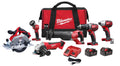 Milwaukee 2696-26 M18 COMBO HD/1/4 HEX IMP DR/CIRC/SWZL/GRINDR/LGT KIT - Ace Tool Group - Milwaukee