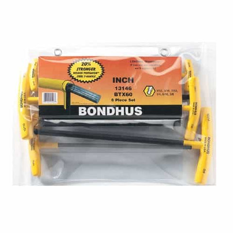 Bondhus 13146 Balldriver T-Handle Set Btx60 6 Pc.Set - Ace Tool Group - Bondhus