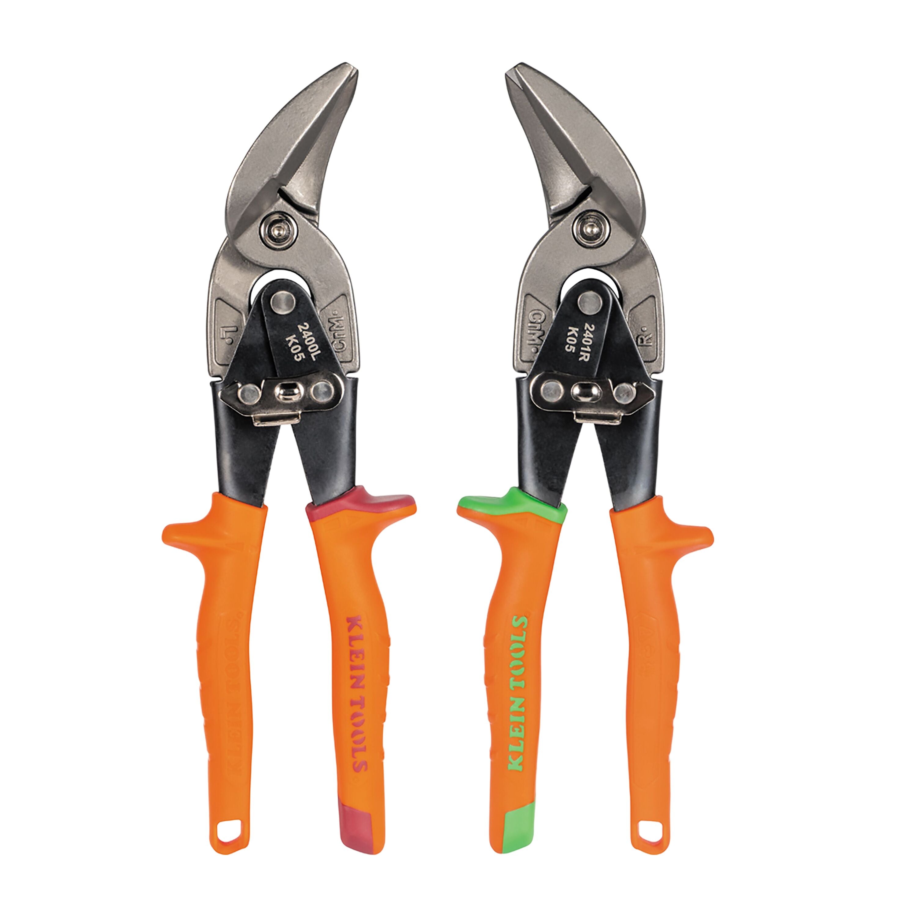 Klein 2403RL Offset Aviation Snips, 2-Pack
