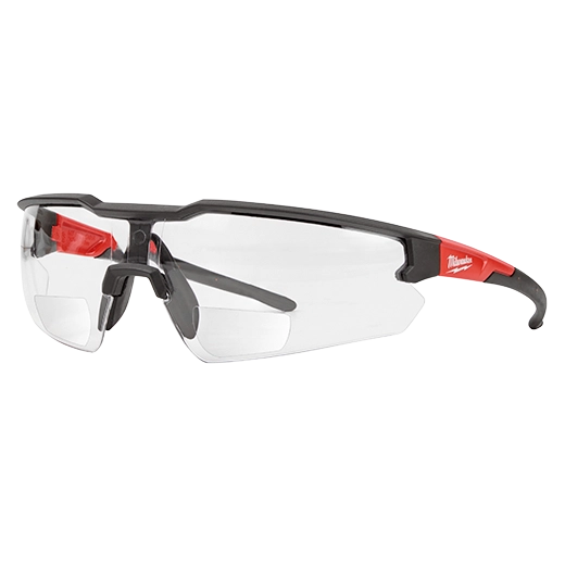 Milwaukee 48-73-2203 Safety Glasses - +1.50 Magnified Clear Anti-Scratch Lenses (Polybag) 12 Pack - Ace Tool Group - Milwaukee