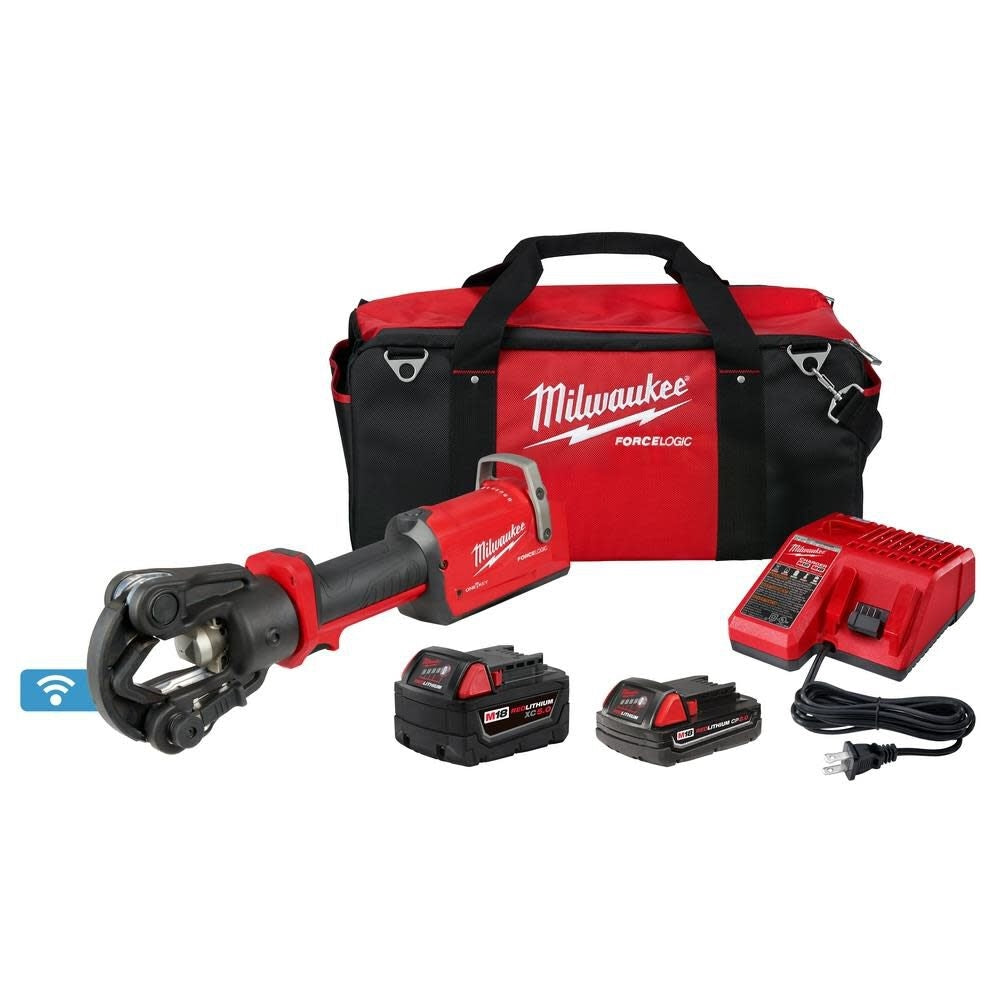 Milwaukee 2876-22 M18 FORCE LOGIC 11T Dieless Latched Linear Utility Crimper - Ace Tool Group - Milwaukee