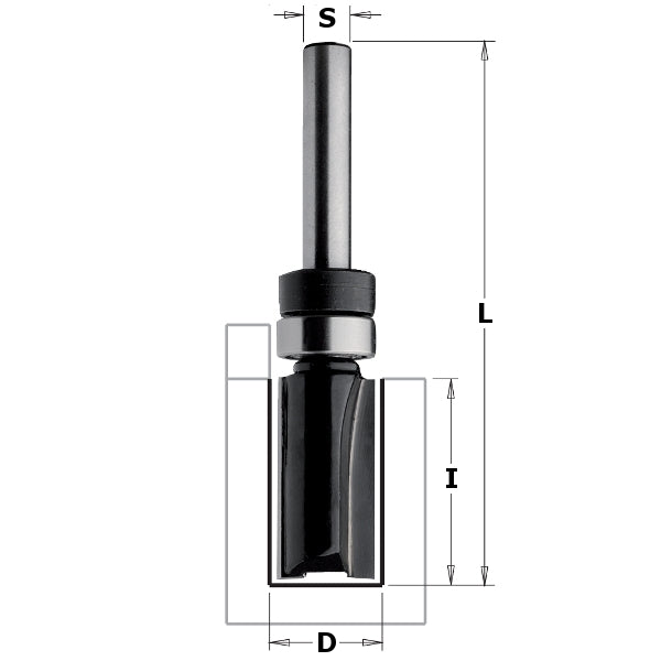 CMT 81120 Contractor Pattern Bit, 1/2-inch Diameter, 1/4-inch Shank - Ace Tool Group - CMT