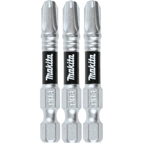 Makita E-00789 Number 3 Phillips 2 in. Power Bit 3pk - Ace Tool Group - Makita
