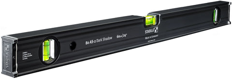 Stabila 29300 12 2-Piece Dark Shadow Type 80AS-2 24 in. / 48 in. Level Set - Ace Tool Group - Stabila