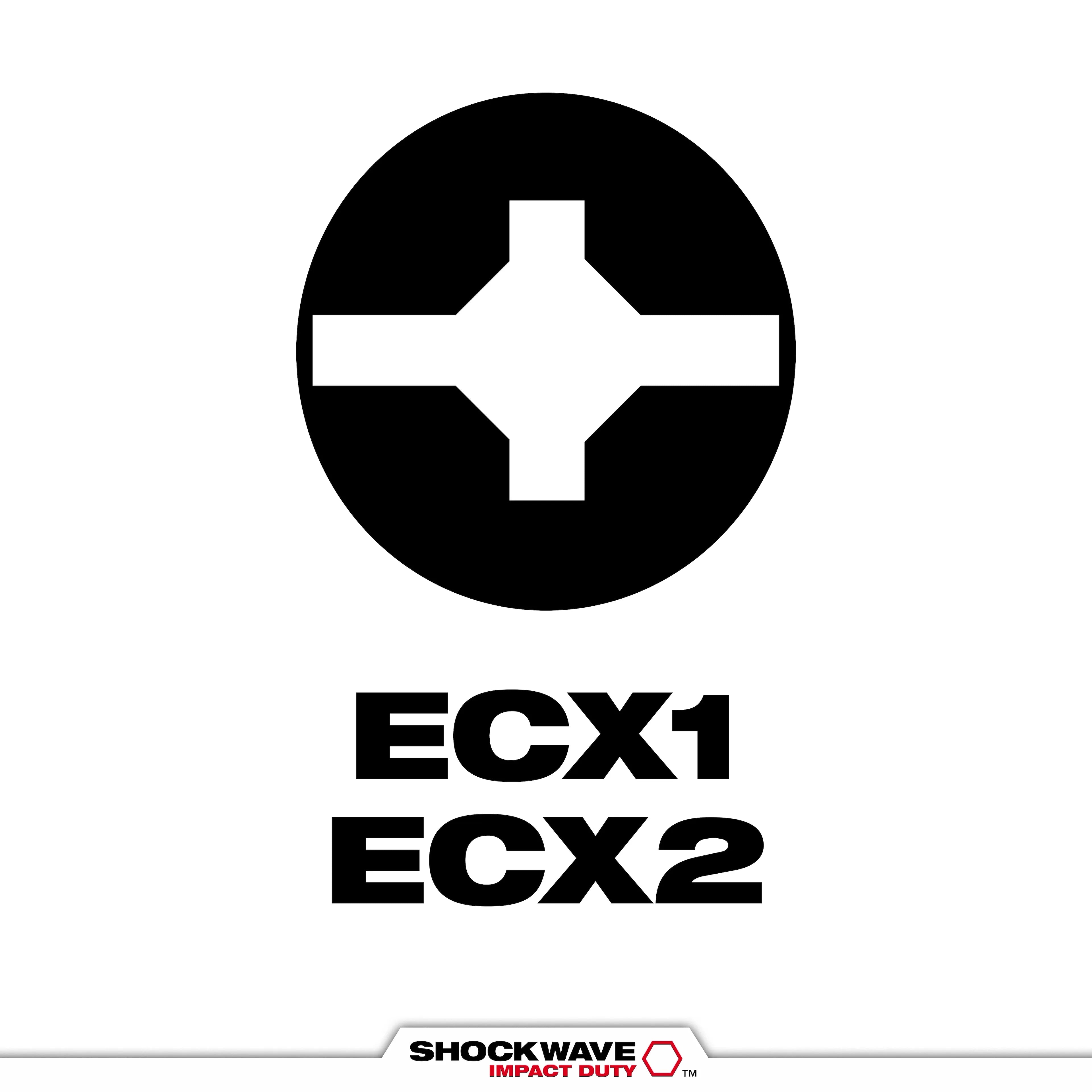 Milwaukee 48-32-4142 SHOCKWAVE Impact ECX #2 Insert Bits 25PK - Ace Tool Group - Milwaukee