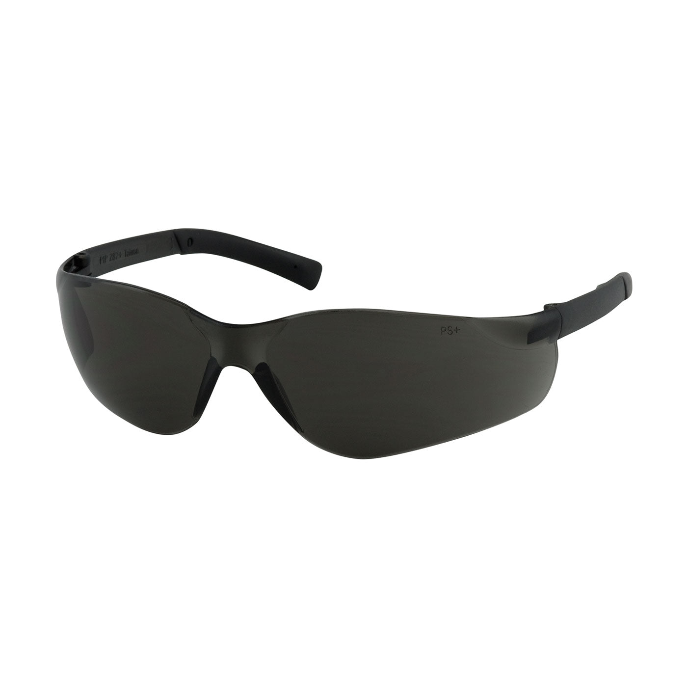 PIP 250-21-0401 Hi-Voltage Ac Eyewear, Gray Polycarbonate Lens, Anti-Scratch, Semi-Rimless Black Frame, Rubber Nose Pads And Temple Tips, Adj -12 Pack - Ace Tool Group - Protective Industrial Products