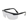 PIP 250-24-0080 Hi-Voltage Arc Eyewear, Clear Polycarbonate Lens, Uncoated, Semi-Rimless Black Frame, Built-In Sideshields, Adjustable Length -12 Pack - Ace Tool Group - Protective Industrial Products