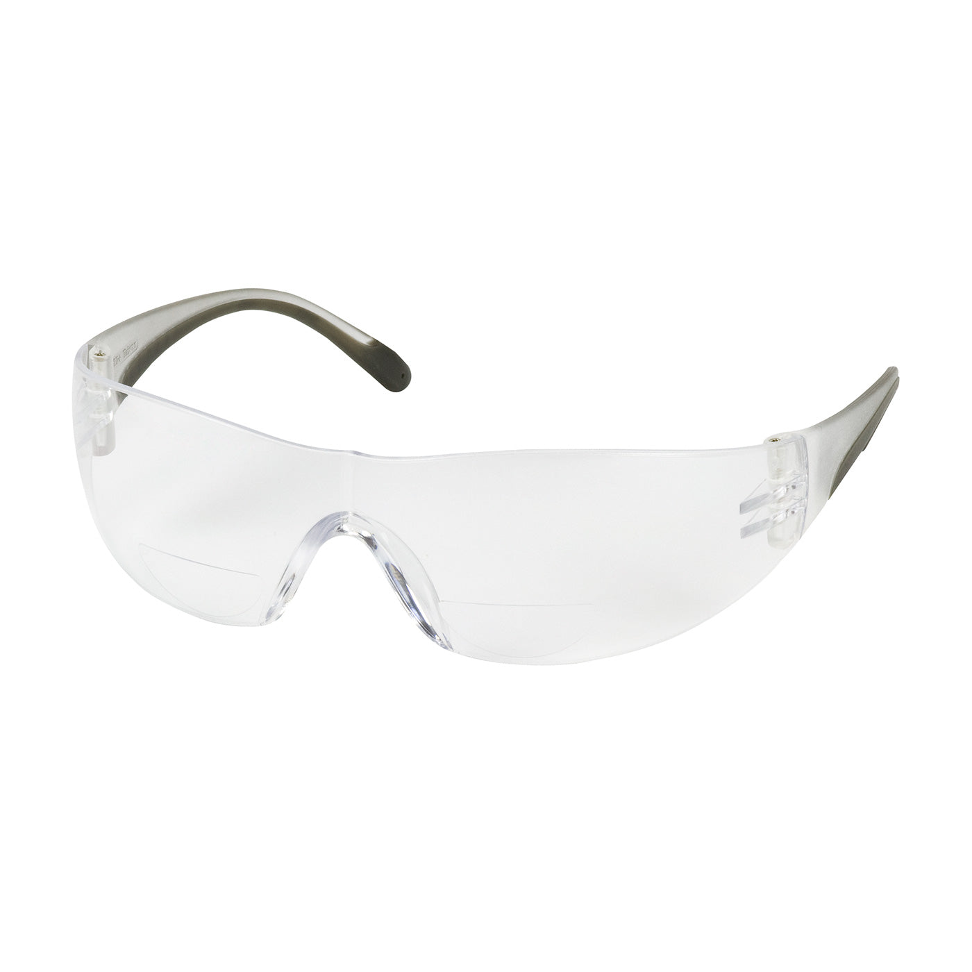 PIP 250-27-0012 Zenon Z12R Reading Magnifier Eyewear, Corrective Bifocal +1.25 Diopter, Clear Polycarbonate Lens, Anti-Scratch, Clear Temples With -12 Pack - Ace Tool Group - Protective Industrial Products