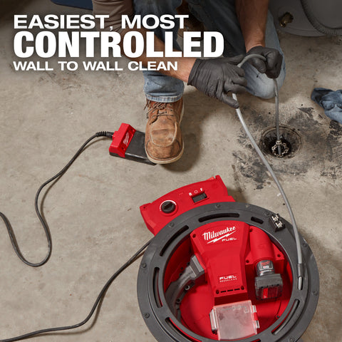 M12 FUEL High Speed Chain Snake for 1-1/4-2 Pipes - Ace Tool Group - Milwaukee