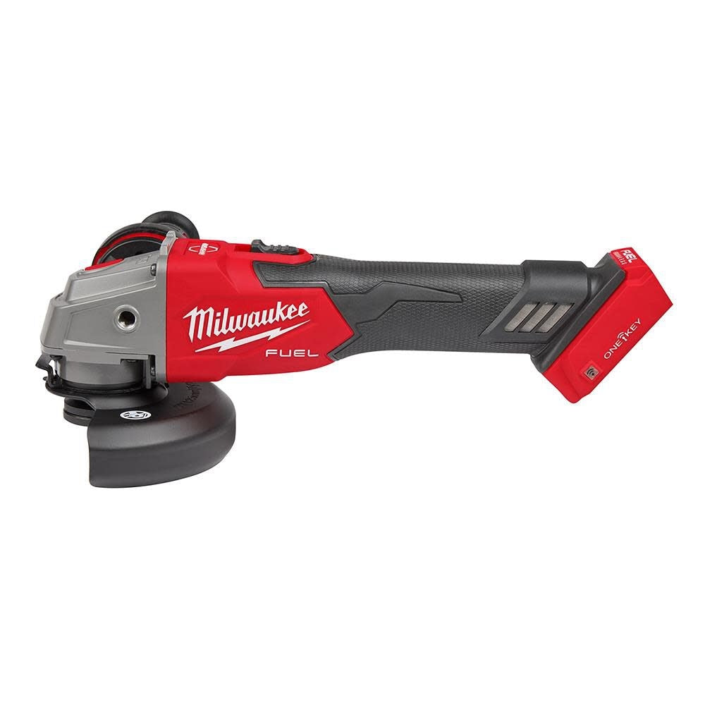 Milwaukee 2883-20 M18 FUEL 4-1/2" / 5" Braking Grinder w/ ONE-KEY  Slide Switch, Lock-On - Ace Tool Group - Milwaukee