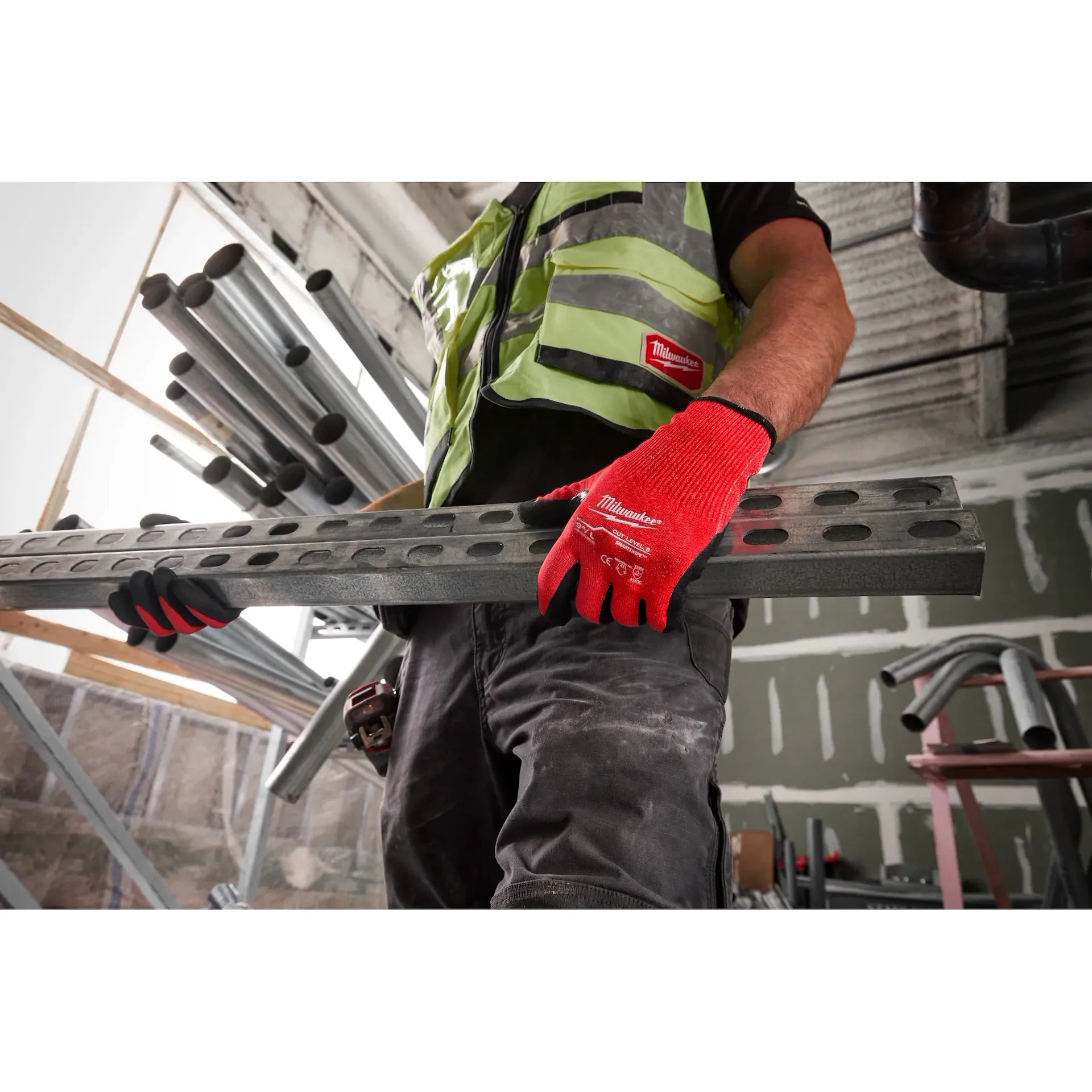 Milwaukee 48-73-8632B Cut Level 3 Nitrile Dipped Gloves - Large - 12 Pairs - Ace Tool Group - Milwaukee