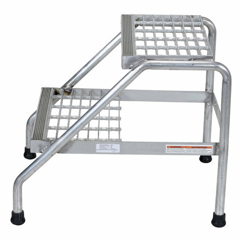 Vestil SSA-2 Aluminum Step Stand Welded 2 Step - Ace Tool Group - Vestil