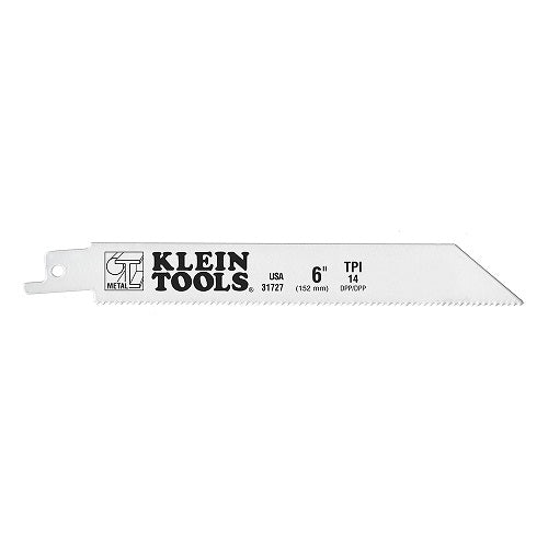 Klein 31727 6'' Reciprocating Saw Blades, 14 TPI, 5 Pack - Ace Tool Group - Klein